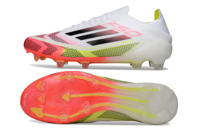 Adidas F50 Elite FG Football Boots - White/Pink/Yellow