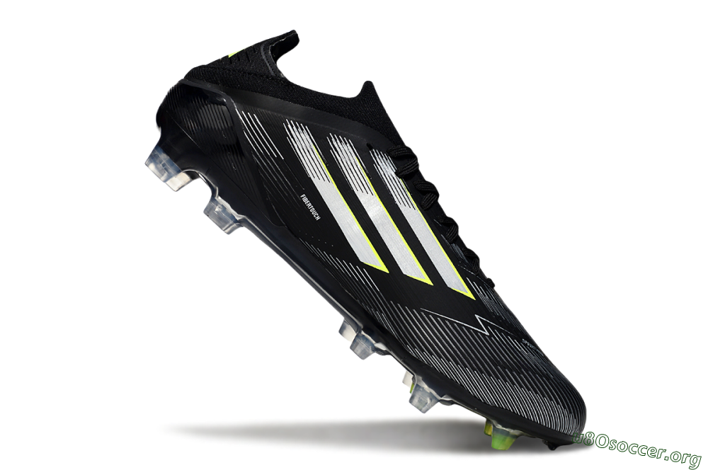 Adidas F50 Elite FG Football Boots - Black/Silver/Yellow 4