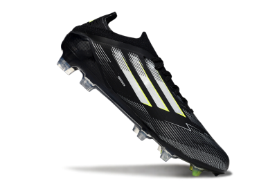 Adidas F50 Elite FG Football Boots - Black/Silver/Yellow