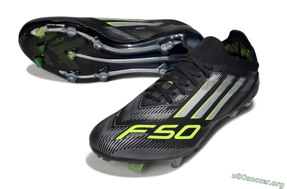 Adidas F50 Elite FG Football Boots - Black/Silver/Yellow 0