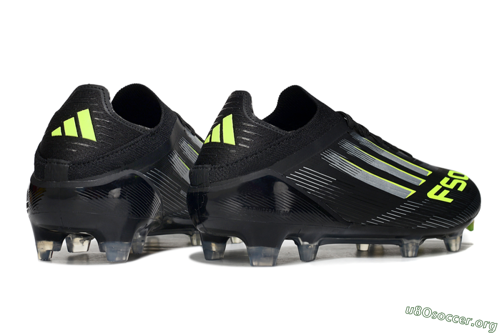 Adidas F50 Elite FG Football Boots - Black/Silver/Yellow 6