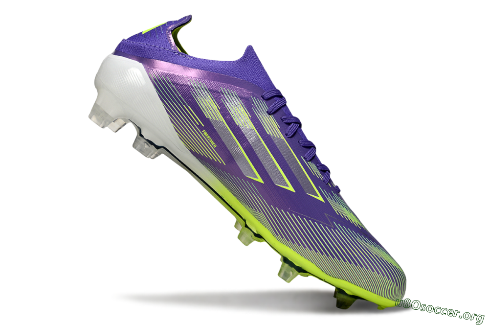 Adidas F50 Elite FG Football Boots - Purple/Silver/Yellow 4