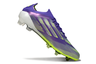 Adidas F50 Elite FG Football Boots - Purple/Silver/Yellow