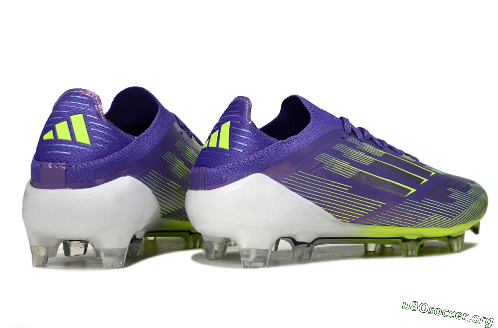 Adidas F50 Elite FG Football Boots - Purple/Silver/Yellow 6