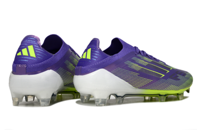 Adidas F50 Elite FG Football Boots - Purple/Silver/Yellow