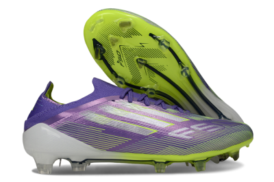 Adidas F50 Elite FG Football Boots - Purple/Silver/Yellow
