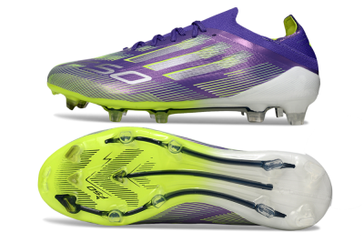 Adidas F50 Elite FG Football Boots - Purple/Silver/Yellow