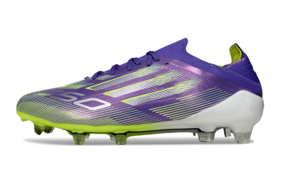 Adidas F50 Elite FG Football Boots - Purple/Silver/Yellow