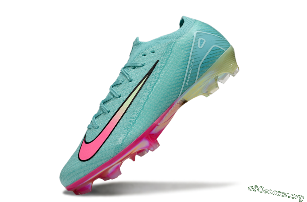 Nike Air Zoom Mercurial Vapor 16 Elite FG Football Boots - Jade/Pink/Yellow 5