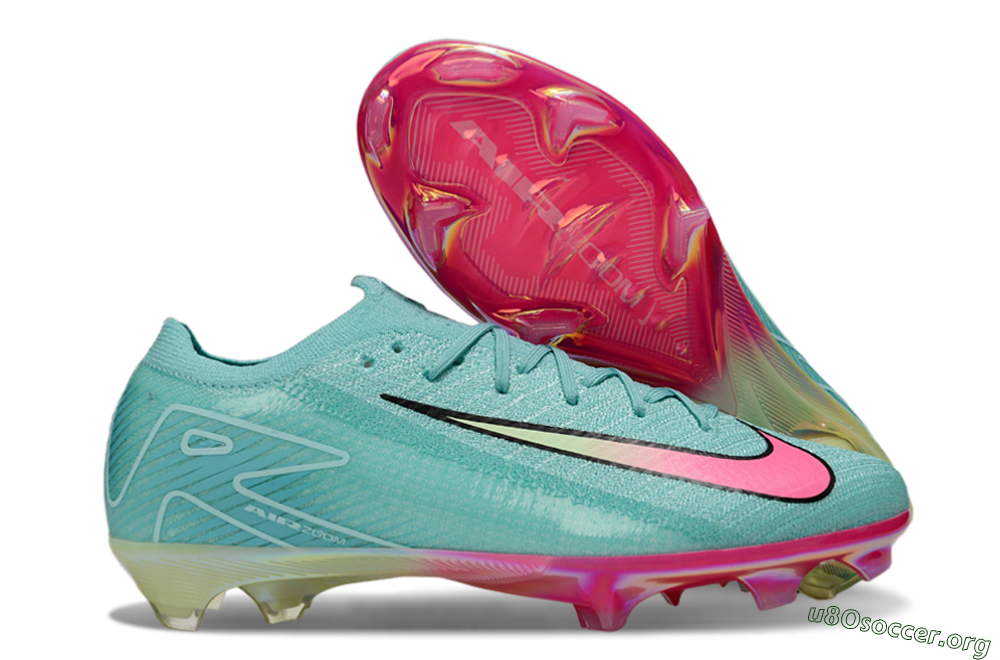 Nike Air Zoom Mercurial Vapor 16 Elite FG Football Boots - Jade/Pink/Yellow 2