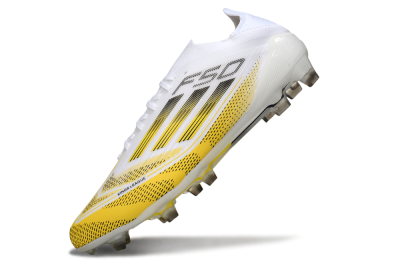 Adidas F50 Elite FG Football Boots - White/Yellow/Black