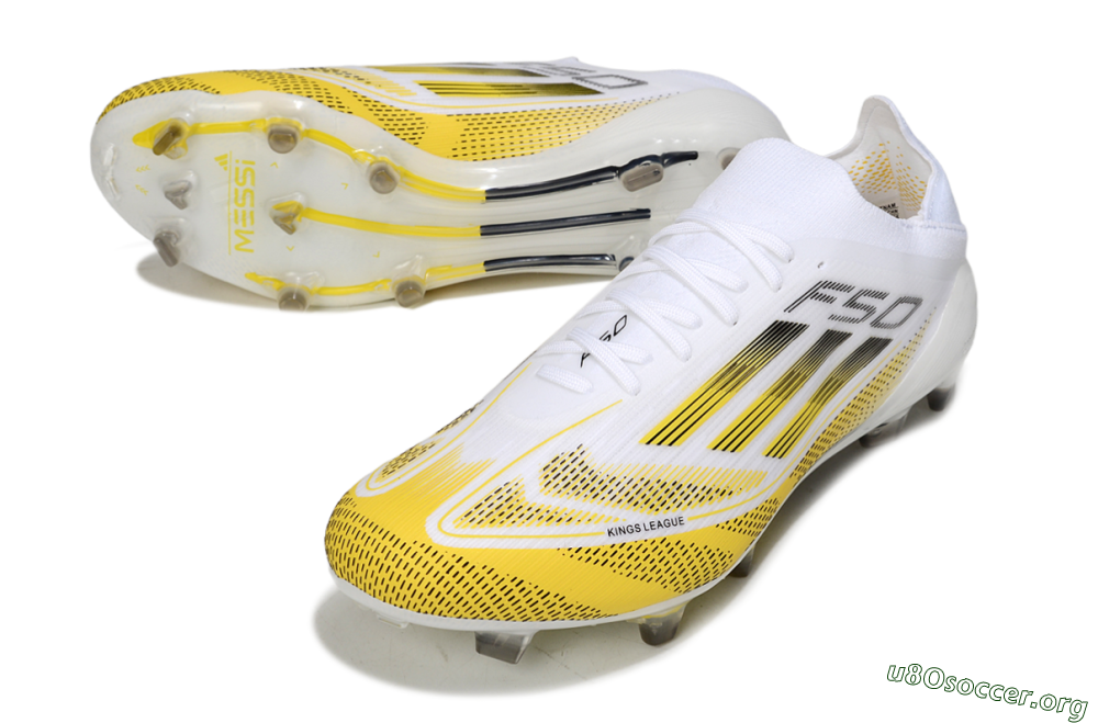 Adidas F50 Elite FG Football Boots - White/Yellow/Black 0