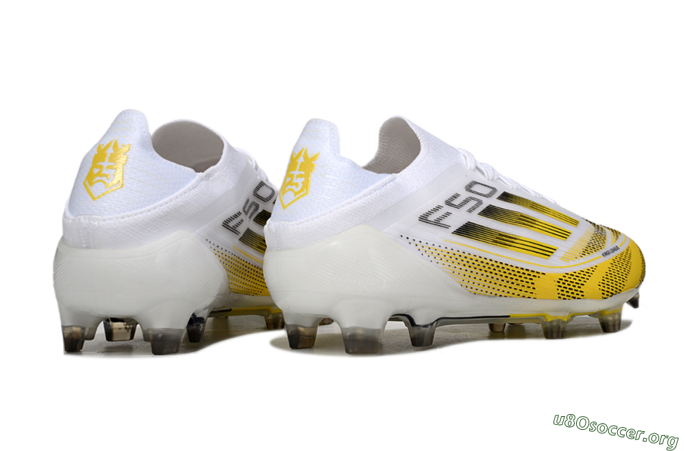 Adidas F50 Elite FG Football Boots - White/Yellow/Black 6