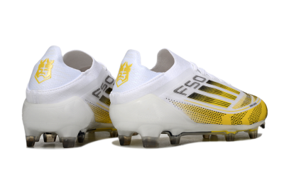 Adidas F50 Elite FG Football Boots - White/Yellow/Black