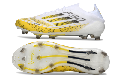 Adidas F50 Elite FG Football Boots - White/Yellow/Black