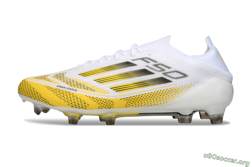 Adidas F50 Elite FG Football Boots - White/Yellow/Black 3