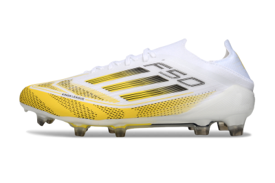 Adidas F50 Elite FG Football Boots - White/Yellow/Black