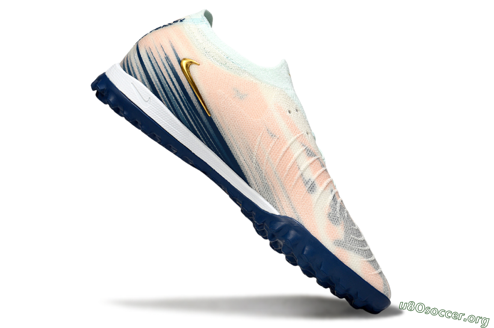 Nike Phantom GX 2 Elite TF Football Shoes - Pink/Blue/Gold 4