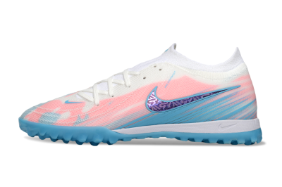 Nike Phantom GX 2 Elite TF Football Shoes - White/Pink/Blue