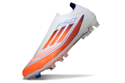 Adidas F50 Elite Laceless FG Football Boots - White/Red/Blue