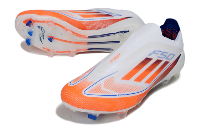 Adidas F50 Elite Laceless FG Football Boots - White/Red/Blue