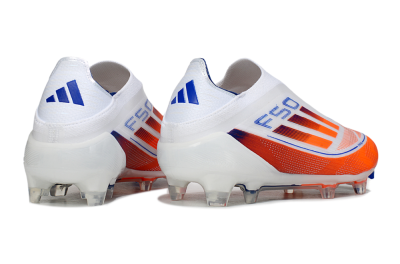 Adidas F50 Elite Laceless FG Football Boots - White/Red/Blue