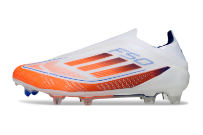 Adidas F50 Elite Laceless FG Football Boots - White/Red/Blue