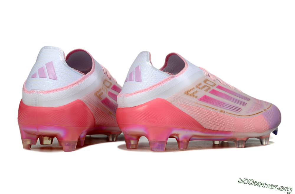 Adidas F50 Elite 304 FG Football Boots - Pink/White/Gold 6