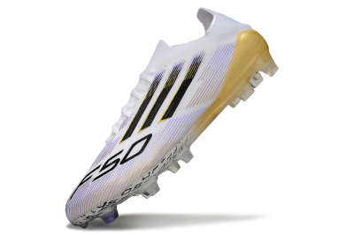 Adidas F50 Elite FG Football Boots - White/Purple/Gold