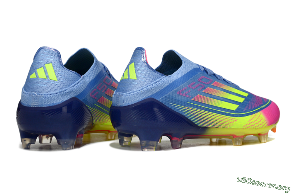 Adidas F50 Elite FG Football Boots - Blue/Yellow/Pink 6