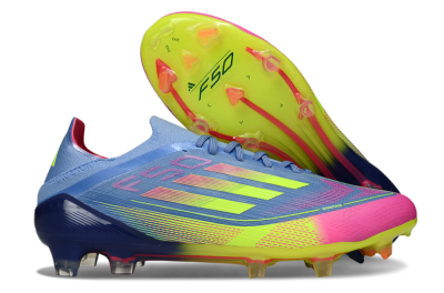 Adidas F50 Elite FG Football Boots - Blue/Yellow/Pink