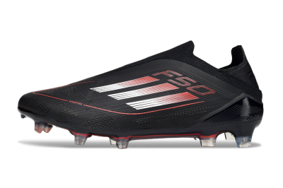 Adidas F50 Elite Laceless FG Football Boots - Black/Silver/Red