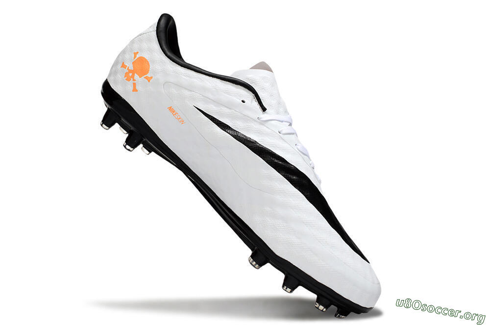 Nike Hypervenom Phantom FG Football Boots - White/Black/Orange 4