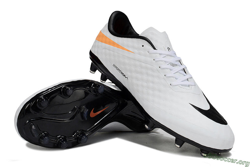 Nike Hypervenom Phantom FG Football Boots - White/Black/Orange 0