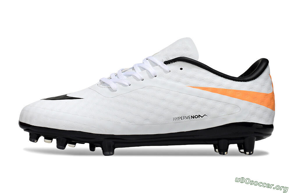 Nike Hypervenom Phantom FG Football Boots - White/Black/Orange 3