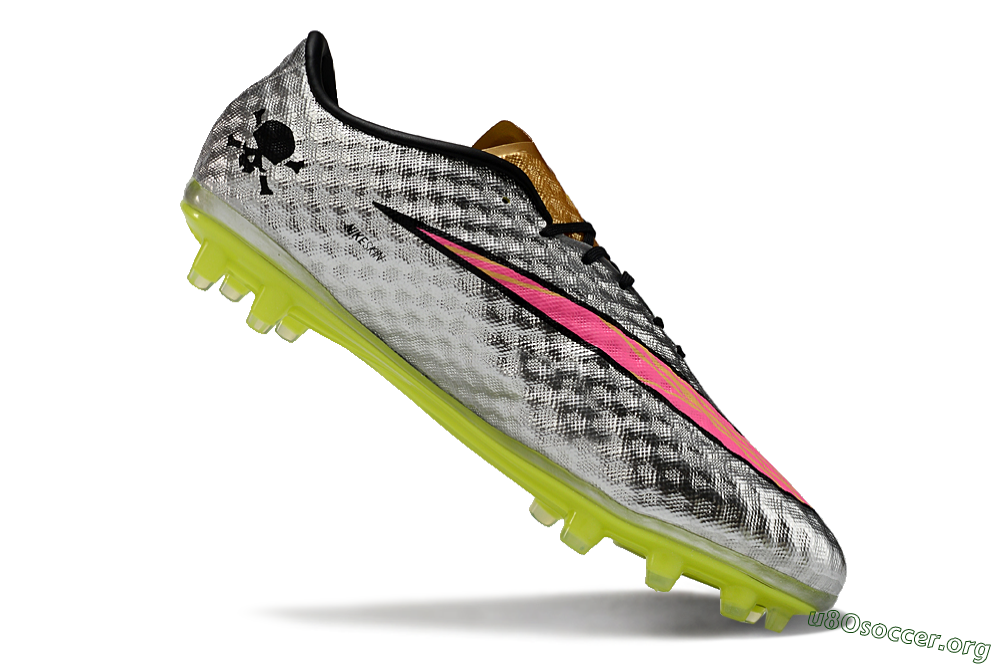 Nike Hypervenom Phantom FG Football Boots - Silver/Pink/Yellow 4