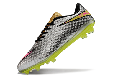 Nike Hypervenom Phantom FG Football Boots - Silver/Pink/Yellow
