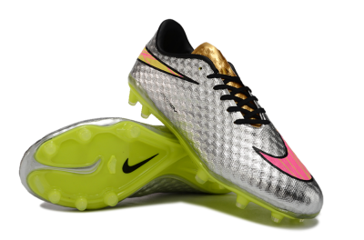 Nike Hypervenom Phantom FG Football Boots - Silver/Pink/Yellow