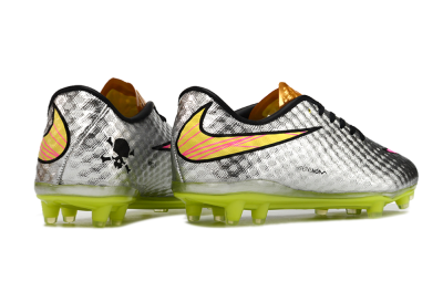Nike Hypervenom Phantom FG Football Boots - Silver/Pink/Yellow
