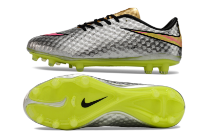 Nike Hypervenom Phantom FG Football Boots - Silver/Pink/Yellow