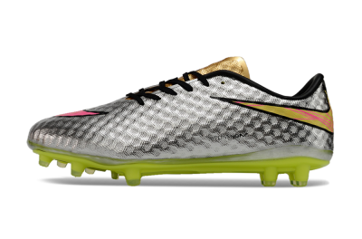 Nike Hypervenom Phantom FG Football Boots - Silver/Pink/Yellow