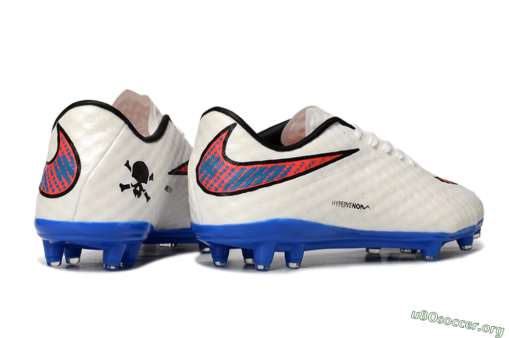 Nike Hypervenom Phantom FG Football Boots - White/Red/Blue 6