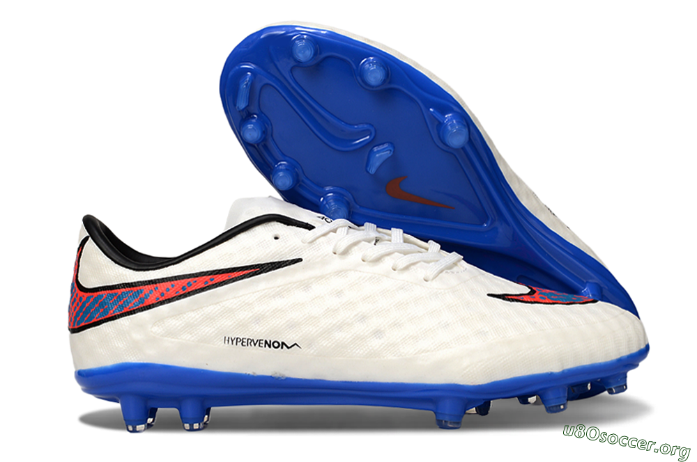 Nike Hypervenom Phantom FG Football Boots - White/Red/Blue 2