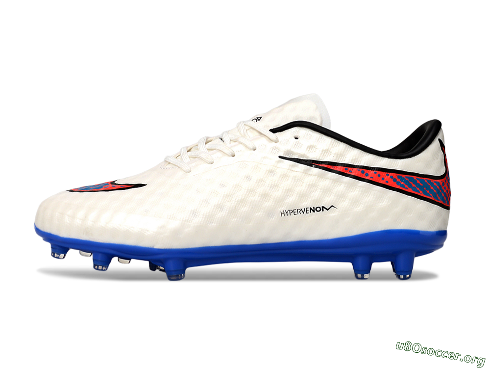 Nike Hypervenom Phantom FG Football Boots - White/Red/Blue 3