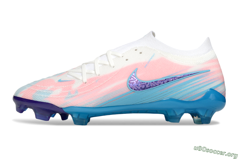 Nike Phantom GX 2 Elite FG Football Boots - White/Pink/Blue 3