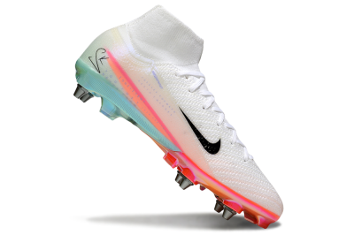 Nike Air Zoom Mercurial Superfly 10 Elite SG Football Boots - White/Black/Pink