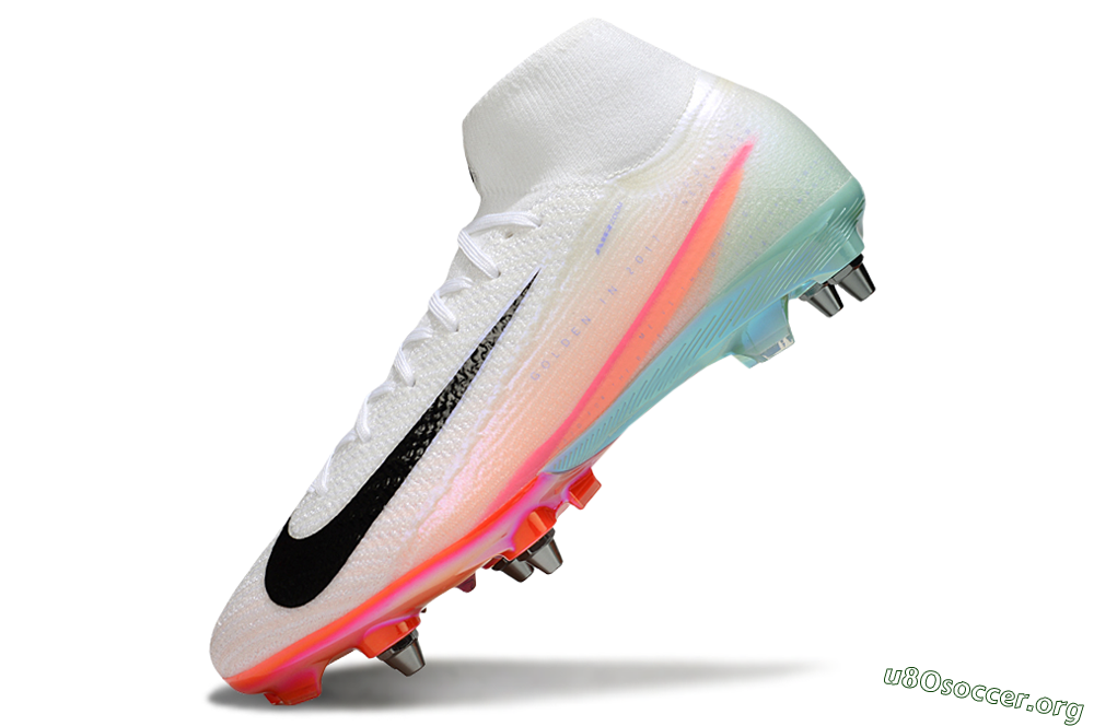 Nike Air Zoom Mercurial Superfly 10 Elite SG Football Boots - White/Black/Pink 5