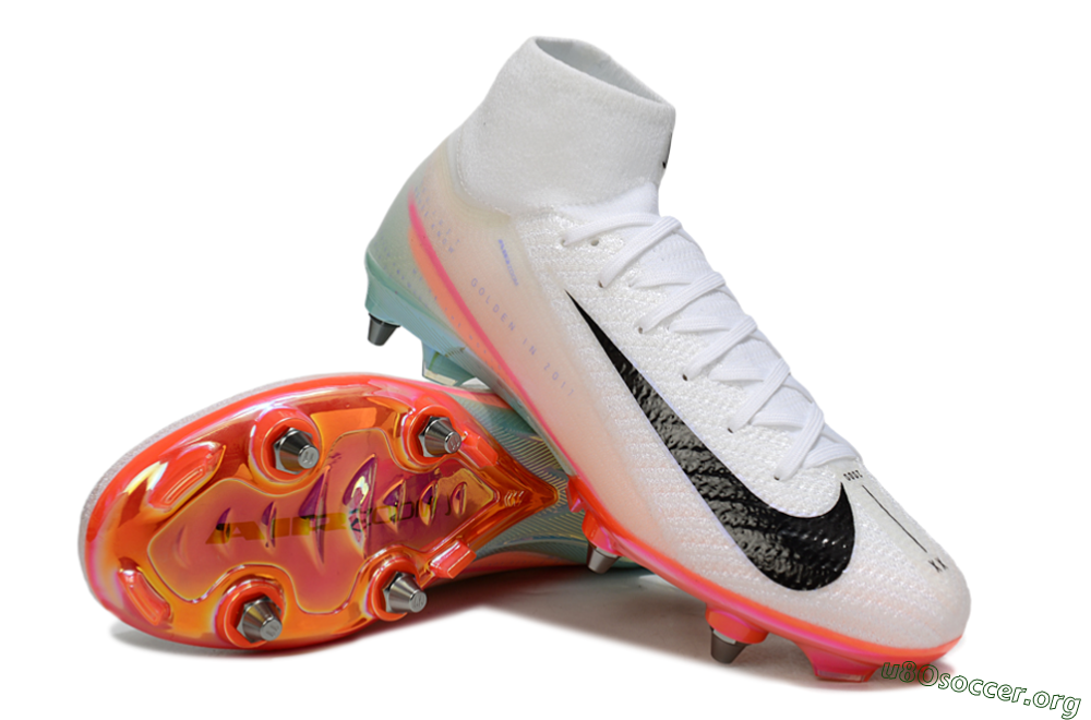 Nike Air Zoom Mercurial Superfly 10 Elite SG Football Boots - White/Black/Pink 0