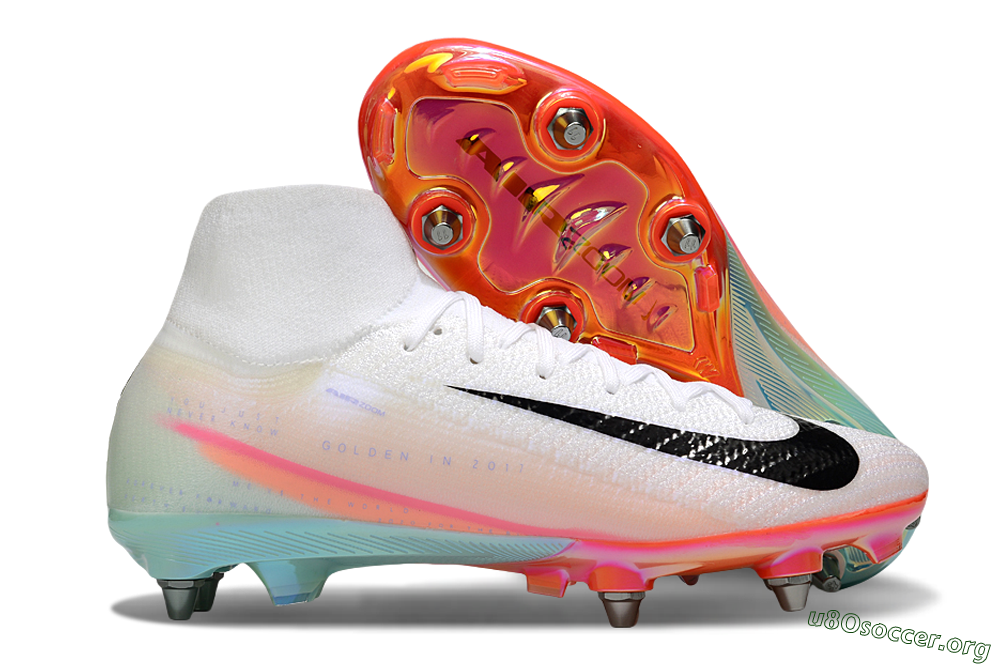 Nike Air Zoom Mercurial Superfly 10 Elite SG Football Boots - White/Black/Pink 2