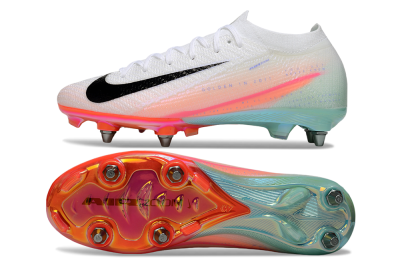 Nike Air Zoom Mercurial Vapor 16 Elite SG Football Boots - White/Black/Pink